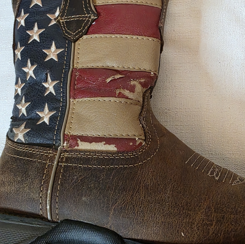 Durango 10" Lady Rebel American Flag Patriotic Western Cowgirl Boots Size 7.5 - Picture 7 of 11